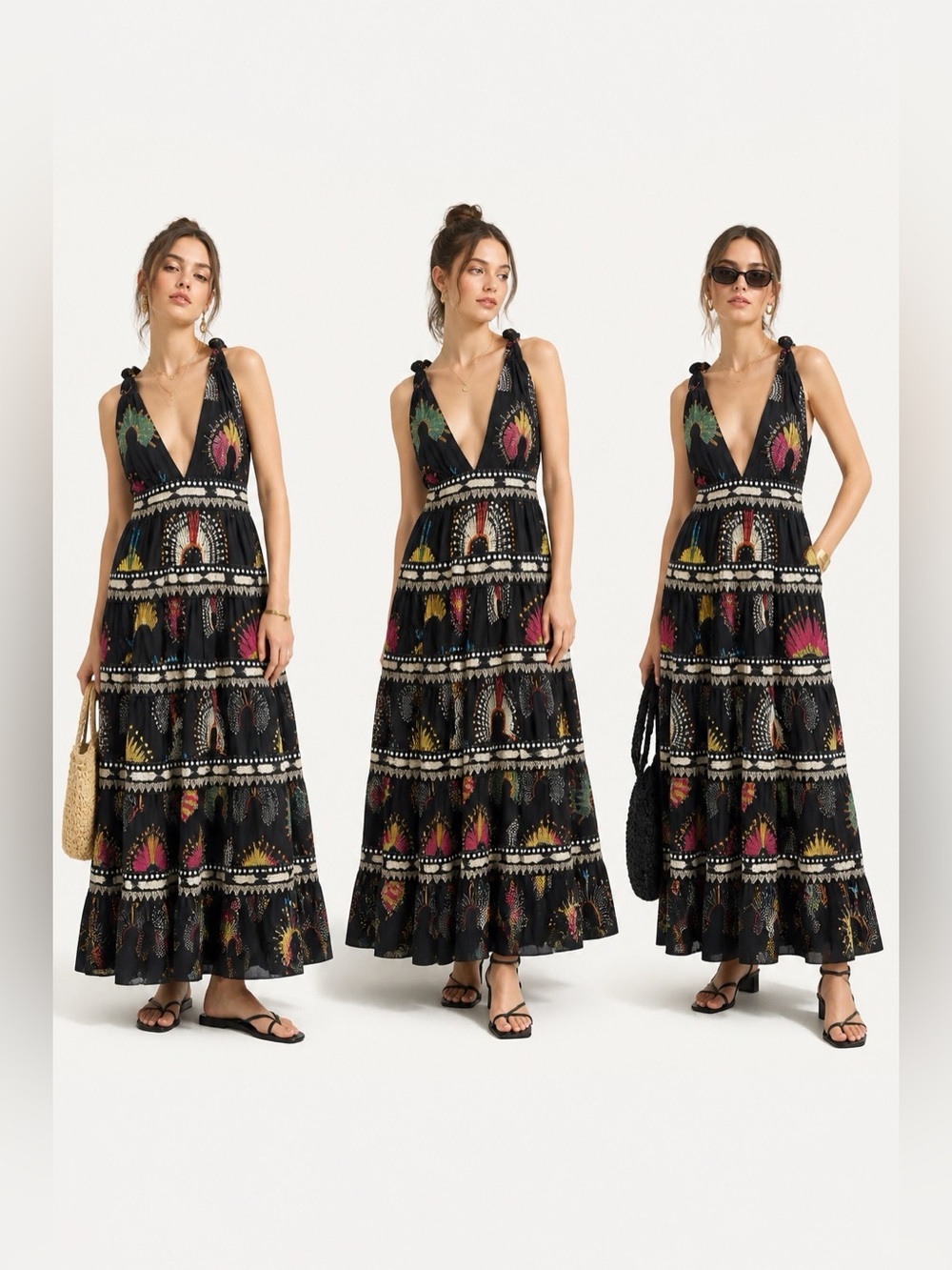 NWOT Farm Rio Maxi Dress Size XS